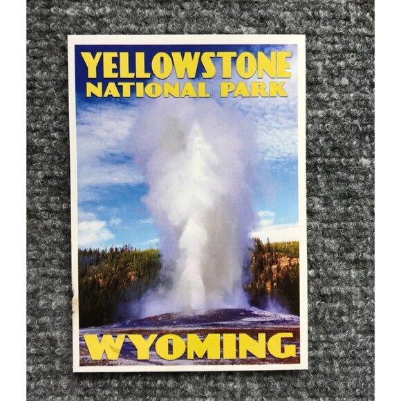 VTG National Park Postcards Set Of 4 Yosemite Everglades Yellowstone Mt. Rainier - Picture 2 of 13
